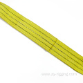 3tons yellow polyester tow rope sling flat webbing